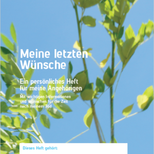 folleto "mis últimos deseos"