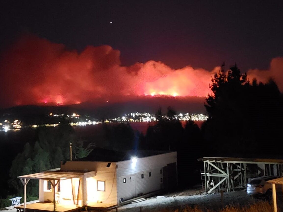 Feuer in Chile. Foto Solveig Schrickel