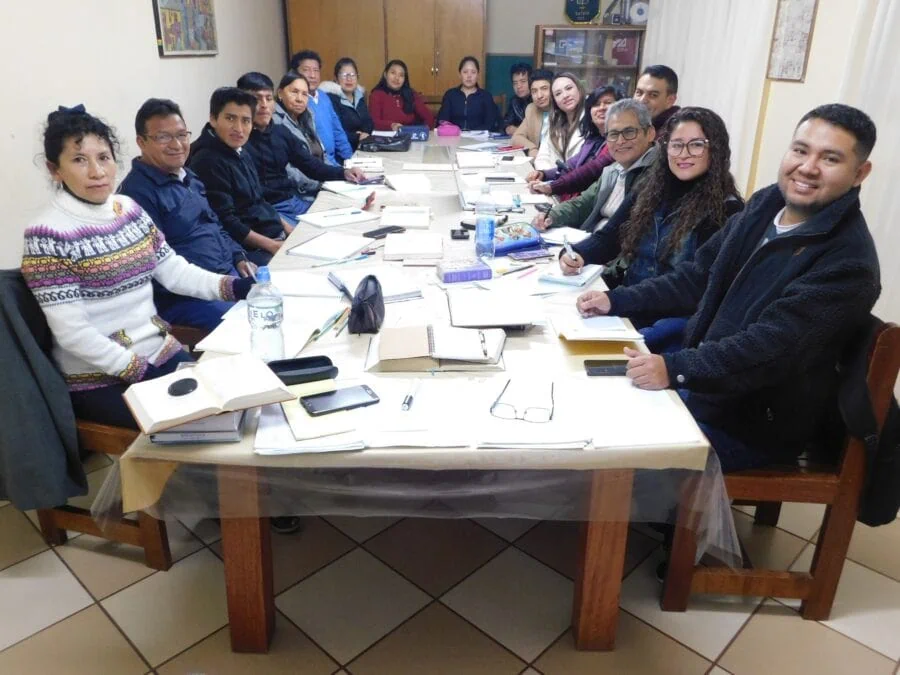 Students at the Seminario Andino San Pablo in Huancayo. Photo Daniel Gloor