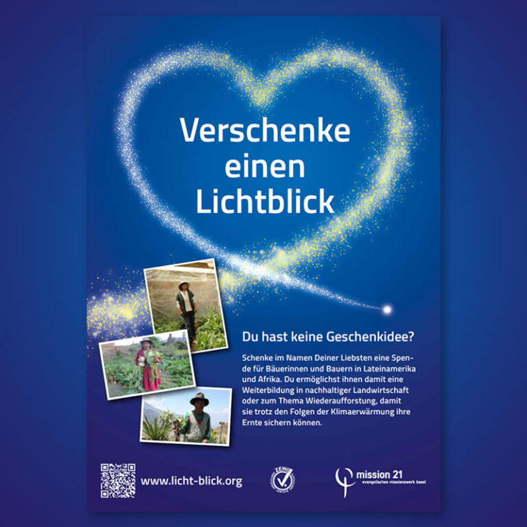 plakat "verschenke einen lichtblick" (a3)