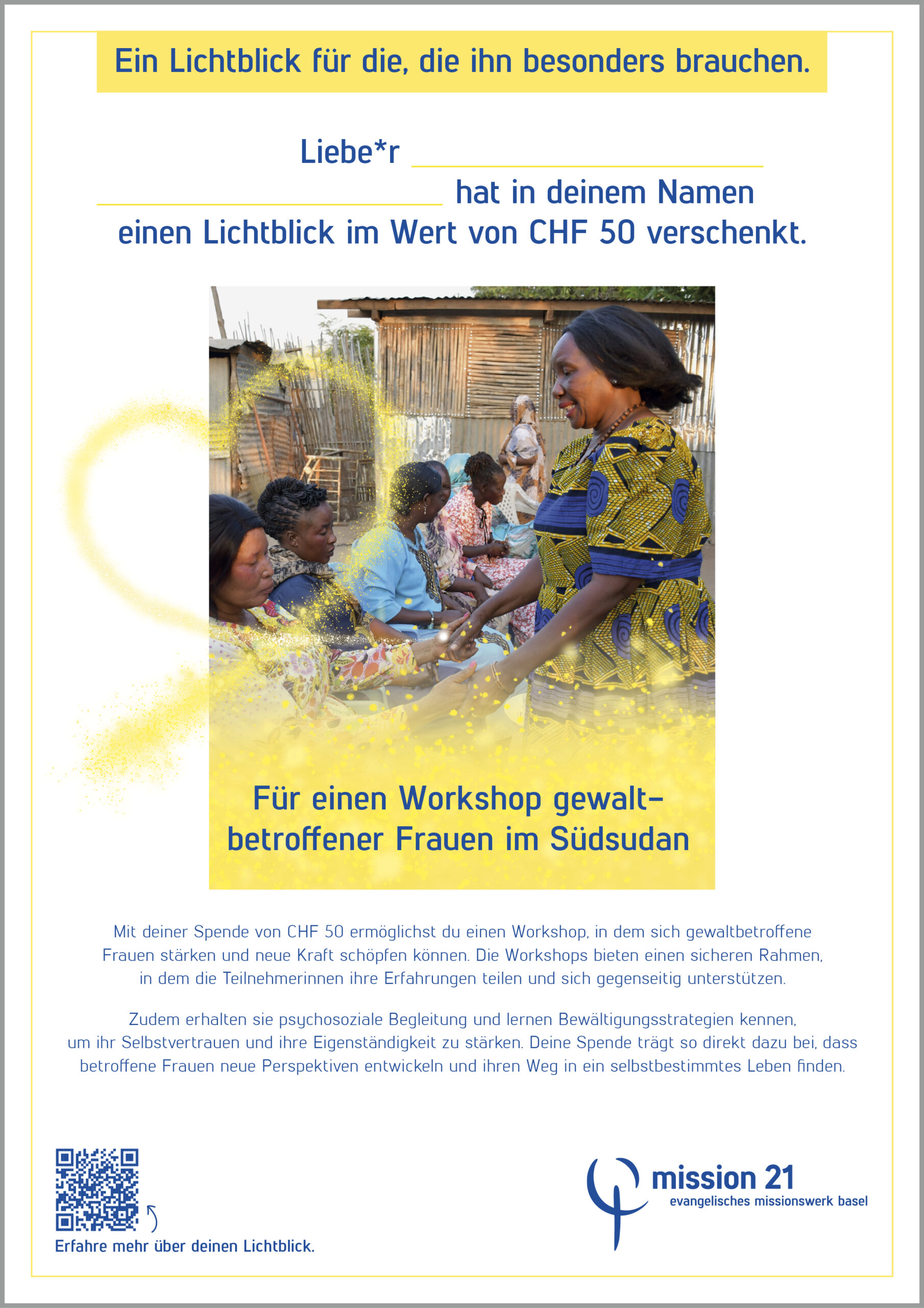 gift donation "peace training for young people"